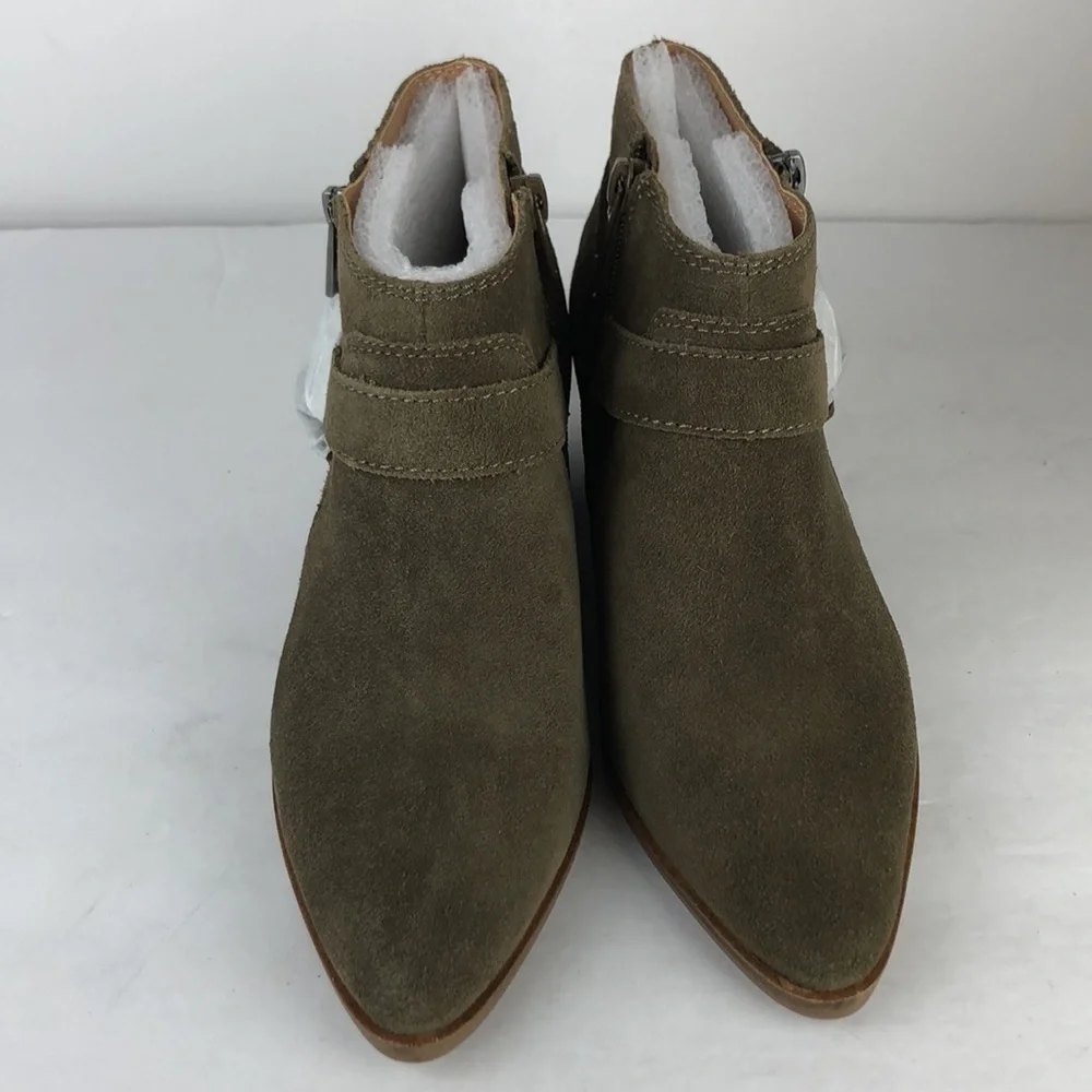 NEW Lucky Brand Enitha Piled Suede Ankle Boots 6